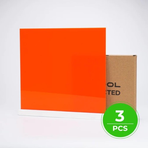xTool Select 3mm Acrylic Sheets 3 pcs Orange